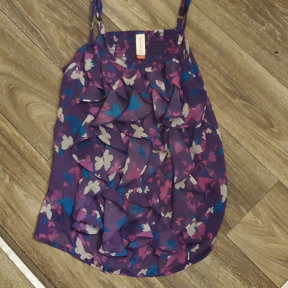 Ruffle Butterfly Tank Top